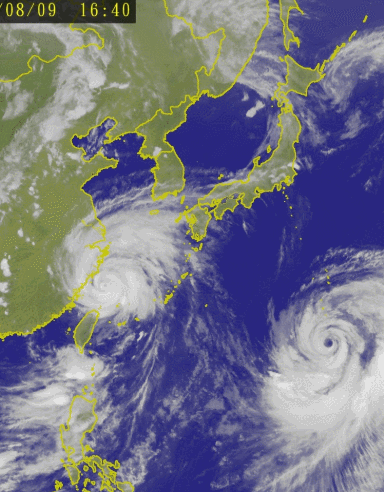LEKIMA  typhoon and KROSA typhoon 2019-08-09.gif