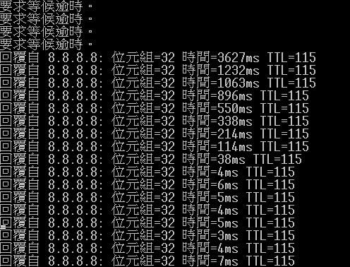 Ping value of data center L3 switch recovered from a reboot.jpg