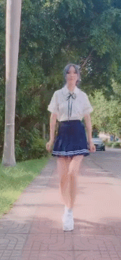 Blue Hair Blue Skirt Girl